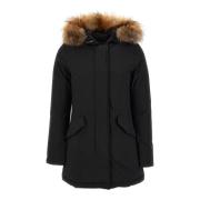 Zwarte Dames Parka Jas Woolrich , Black , Dames