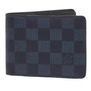 Pre-owned Coated canvas wallets Louis Vuitton Vintage , Black , Heren