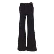 Jeans Flare 7 For All Mankind , Black , Dames