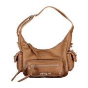 Bruine Schoudertas met Afneembare Pochette Desigual , Brown , Dames