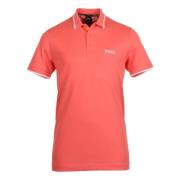 Heren Polo Shirt met 3D Strepen Hugo Boss , Red , Heren