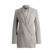 Elegante Dubbelrijige Blazer Hugo Boss , Gray , Dames