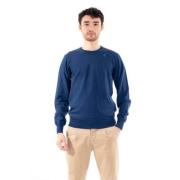 Merino Wol Heren Trui K-Way , Blue , Heren