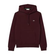 Heren Katoen Bordeauxrode Sweatshirt Lacoste , Red , Heren