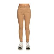 Hoge Taille Skinny Fit Vijf Zakken Broek Liu Jo , Brown , Dames