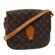 Pre-owned Canvas shoulder-bags Louis Vuitton Vintage , Brown , Dames