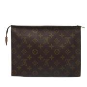 Pre-owned Canvas pouches Louis Vuitton Vintage , Brown , Dames