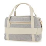 Grijze Wollen Flanellen Duffel Handtas Eleventy , Gray , Heren