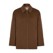 Bruine Logo Rits Jas JW Anderson , Brown , Heren