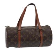 Pre-owned Canvas handbags Louis Vuitton Vintage , Brown , Dames