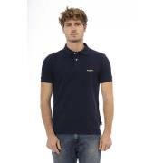 Trendy Polo Shirt met Voor Borduurwerk Baldinini , Blue , Heren