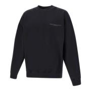 Zwarte Katoenen Sweatshirt met Logo Print Y-3 , Black , Heren