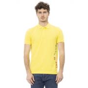 Trendy Polo Shirt met Voor Borduurwerk Baldinini , Yellow , Heren