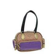 Pre-owned Nylon handbags Prada Vintage , Purple , Dames