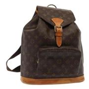 Pre-owned Canvas backpacks Louis Vuitton Vintage , Brown , Dames