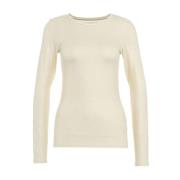 Glitter Finish Crew Neck Longsleeve T-shirt Majestic Filatures , Beige...