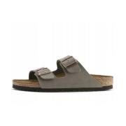 Zwarte Steen Regular Fit Sandalen Birkenstock , Black , Heren