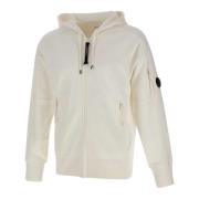 Witte Diagonaal Verhoogde Sweatshirt C.p. Company , White , Heren