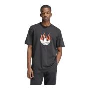 Heren Logo T-shirt Adidas Originals , Black , Heren