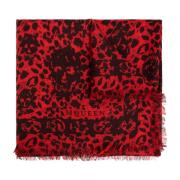 Wollen Sjaal Alexander McQueen , Red , Dames