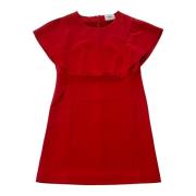 Rode Ronde Hals Korte Jurk Dondup , Red , Dames