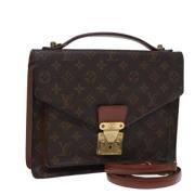 Pre-owned Canvas handbags Louis Vuitton Vintage , Brown , Dames