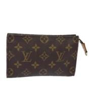 Pre-owned Canvas pouches Louis Vuitton Vintage , Brown , Dames