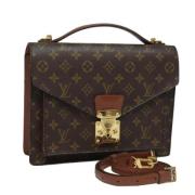 Pre-owned Canvas handbags Louis Vuitton Vintage , Brown , Dames