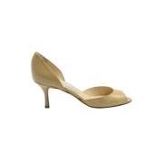 Pre-owned Leather heels Jimmy Choo Pre-owned , Beige , Dames