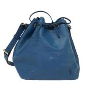 Pre-owned Leather shoulder-bags Louis Vuitton Vintage , Blue , Dames