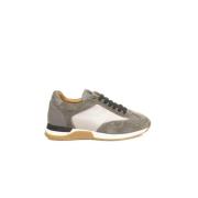 Heren Leren Sneakers met Rubberen Zool Cerruti 1881 , Gray , Heren