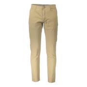 Beige Slim Broek 4 Zakken Rits Dockers , Beige , Heren