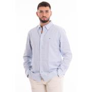 Zachte Flex Gingham Shirt Tommy Hilfiger , Blue , Heren