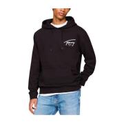 Grafische Hoodie Stijlvol Tommy Hilfiger , Black , Heren