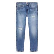 Distressed Slim Fit Denim Jeans Tommy Hilfiger , Blue , Heren