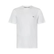 Katoenen T-shirt met Logo Print C.p. Company , White , Heren