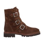 Bruine Casual Suède Dames Enkellaarsjes Alpe , Brown , Dames