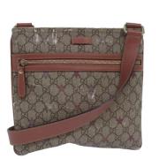 Pre-owned Leather gucci-bags Gucci Vintage , Beige , Dames