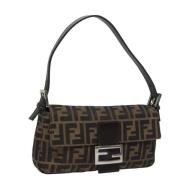 Pre-owned Canvas fendi-bags Fendi Vintage , Brown , Dames