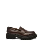 Bruine Leren Loafer Schoen Rotta , Brown , Dames