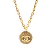 Pre-owned Metal chanel-jewelry Chanel Vintage , Yellow , Dames