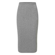 Platinum Bubble Knit Rok Fabiana Filippi , Gray , Dames