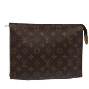 Pre-owned Canvas pouches Louis Vuitton Vintage , Brown , Dames