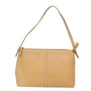 Pre-owned Leather handbags Burberry Vintage , Beige , Dames