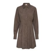 Vrouwelijke Shirtjurk Major Brown Kaffe , Brown , Dames