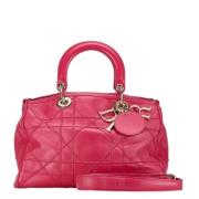 Pre-owned Leather shoulder-bags Dior Vintage , Pink , Dames