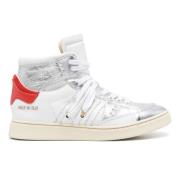 Cage Dual White Silver Sneakers Hidnander , White , Dames