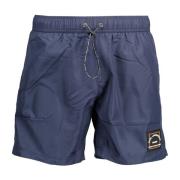 Blauwe Zwemshorts Boxerstijl Strandkleding Karl Lagerfeld , Blue , Her...