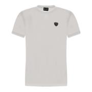 Stretch Viscose T-shirt Wit Ronde Hals Emporio Armani EA7 , White , He...