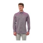 Button Down Regular Overhemd Bagutta , Red , Heren